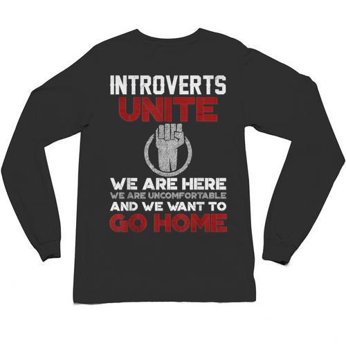 INTP Introverts Unite Anti Social For Men Women Unisex Long Sleeve T-Shirt - Raresse
