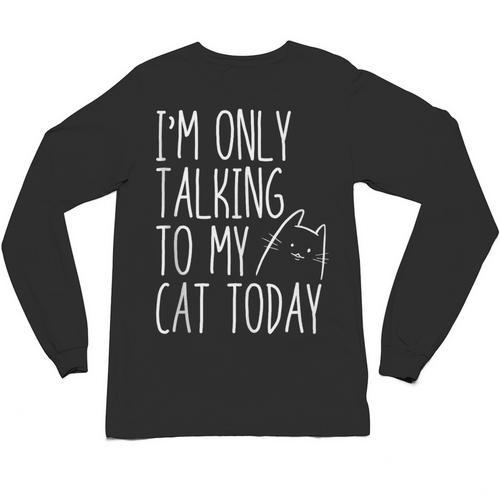 Introvert Cat Lover Kitten Kitty Cat Mom Cat Dad Pet Lover Unisex Long Sleeve T-Shirt - Raresse