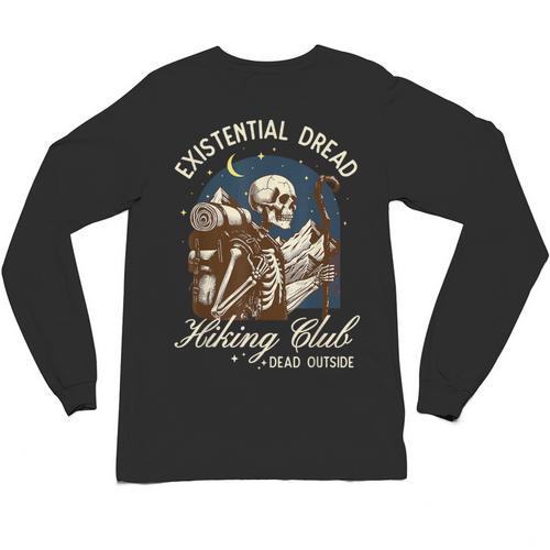 Introvert Hiking Club Antisocial Overthinking Anxiety Unisex Long Sleeve T-Shirt - Raresse