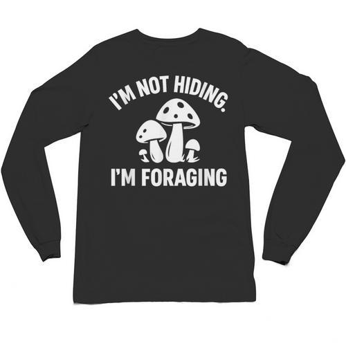 Introvert Mushroom Forager Humor Unisex Long Sleeve T-Shirt - Raresse