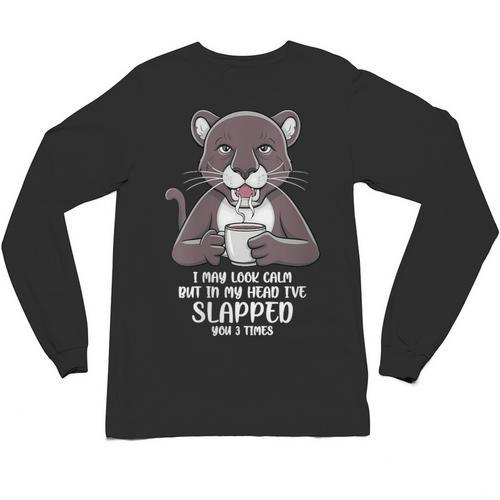 Introvert Panther And Coffee Lovers Unisex Long Sleeve T-Shirt - Raresse