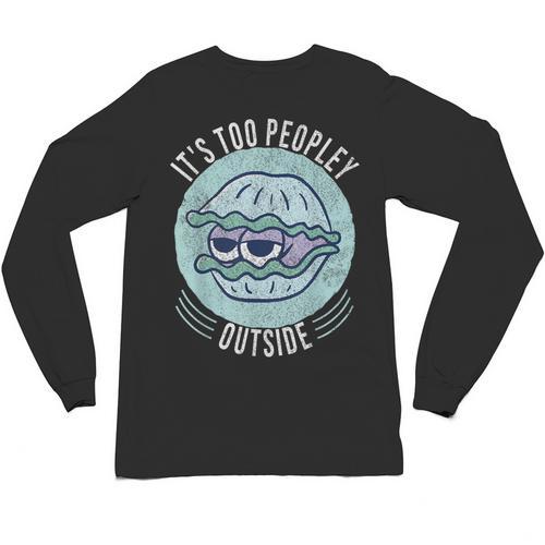 Introvert Too Peopley Anti-Social Shy Person Unisex Long Sleeve T-Shirt - Raresse