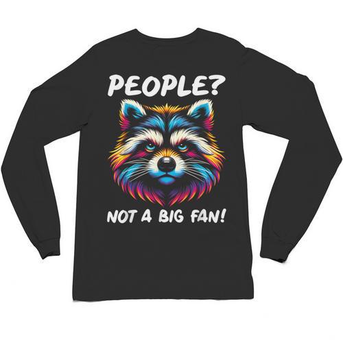 Introvert Raccoon Sarcasm Anti Social Unisex Long Sleeve T-Shirt - Raresse