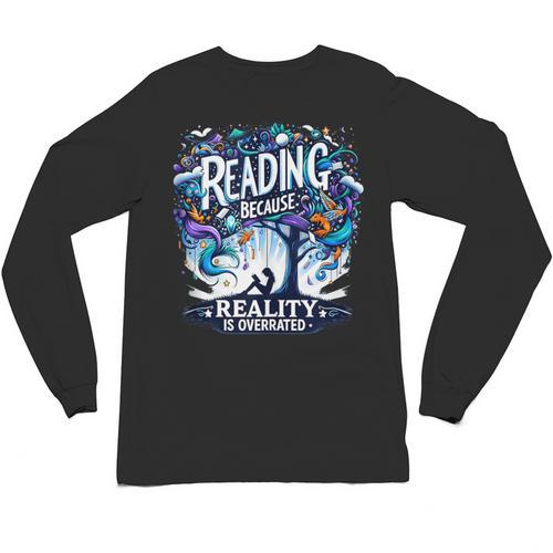 Introvert Reader Bibliofile Bookworm Loves Books Unisex Long Sleeve T-Shirt - Raresse