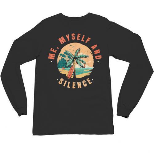 Introvert Relaxation Me Myself And Silence Summer Vacation Men Women Unisex Long Sleeve T-Shirt - Raresse