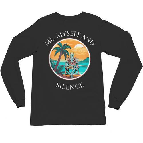Introvert Relaxation Me Myself And Silence Summer Vacation Unisex Long Sleeve T-Shirt - Raresse