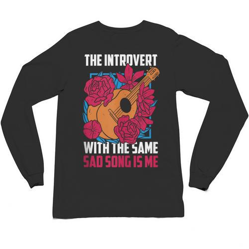 Introvert Singers Singing Sad Song Classical Music Lovers Unisex Long Sleeve T-Shirt - Raresse