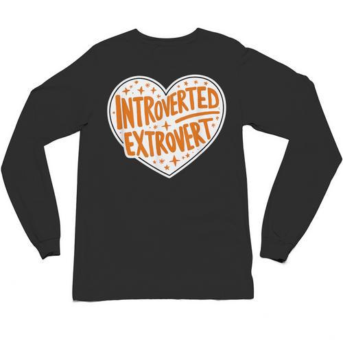 Introverted Extrovert People Hater Calm Peace Lover Unisex Long Sleeve T-Shirt - Raresse