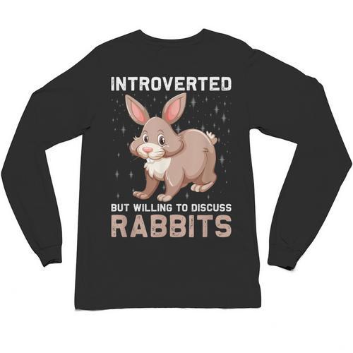 Introverted Rabbits Bunny Lover Rabbit Introvert Unisex Long Sleeve T-Shirt - Raresse