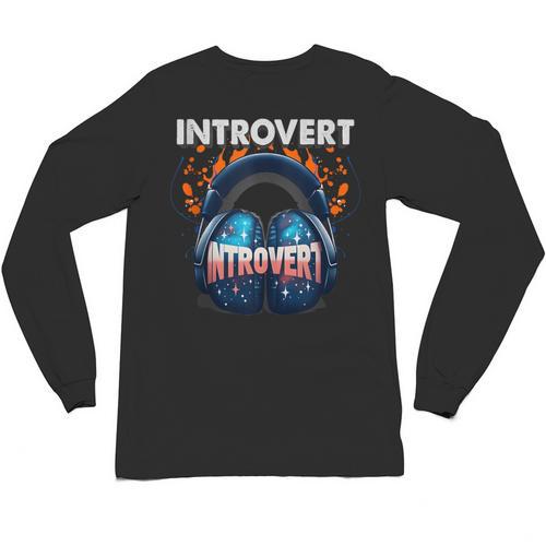 Introvert's Best Friend Noise-Canceling Headphones Unisex Long Sleeve T-Shirt - Raresse