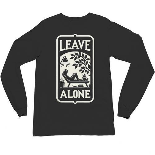 Introvert's Peaceful Solitude Graphic Leave Alone Quiet Unisex Long Sleeve T-Shirt - Raresse