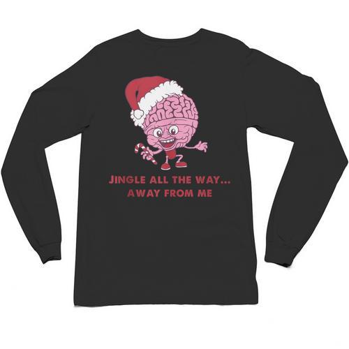 Jingle All The Way Away From Me This Christmas For Introvert Unisex Long Sleeve T-Shirt - Raresse