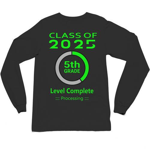 Kids Kids 5th Grade Graduation Video Game Unisex Long Sleeve T-Shirt - Best Gift Smart