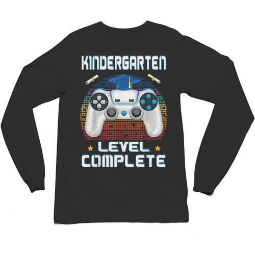 Kindergarten Graduation Level Complete Gamer 2024 Gaming Boy Unisex Long Sleeve T-Shirt - Best Gift Smart