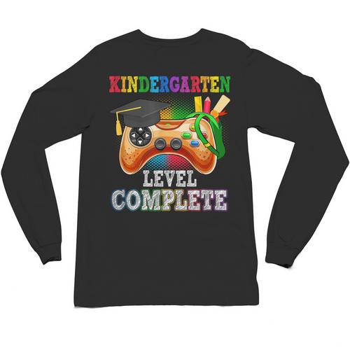 Kindergarten Level Complete Last Day Of School Graduation Unisex Long Sleeve T-Shirt - Best Gift Smart