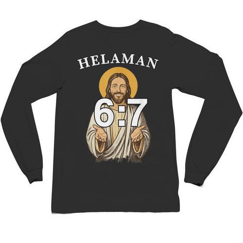 LDS Book Of Mormon Meme Helaman 6 Unisex Long Sleeve T-Shirt - Bookorys