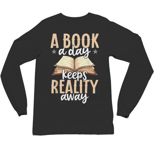 Librarian A Book A Day For Book Lover Reading Library Unisex Long Sleeve T-Shirt - Bookorys