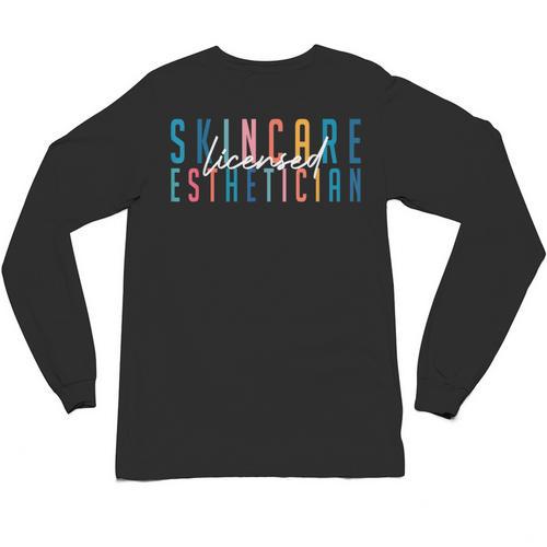 Licensed Skin Esthetician Graduation Skin Esthetician Unisex Long Sleeve T-Shirt - Best Gift Smart