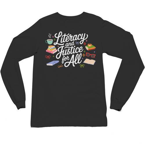 Literacy And Justice For All Protect Libraries Banned Books Unisex Long Sleeve T-Shirt - Bookorys