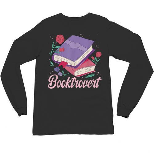 Literary Reading Book Introvert Booktrovert Reading Unisex Long Sleeve T-Shirt - Bookorys DE