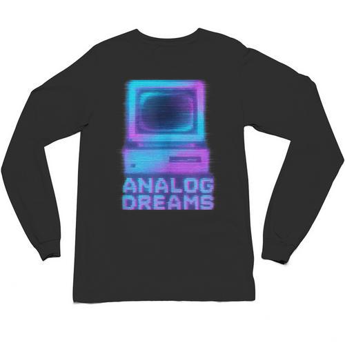 Lofi Reverie Analog Dreams Pixel 90s Desktop VHS Nostalgia Unisex Long Sleeve T-Shirt - Figerry