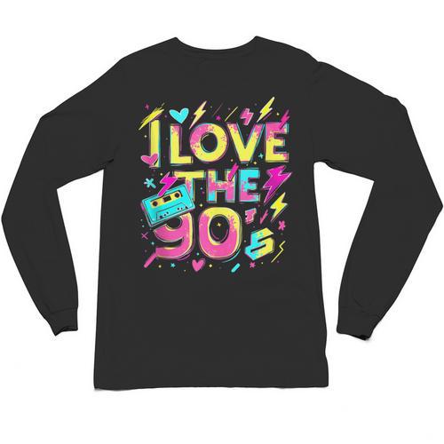 I Love The 90'S 90s Retro Nostalgia Unisex Long Sleeve T-Shirt - Figerry