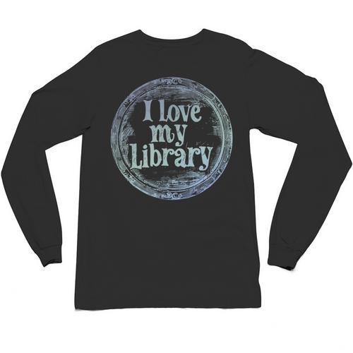 I Love My Library Medallion For Book Lover Reader Librarian Unisex Long Sleeve T-Shirt - Bookorys UK