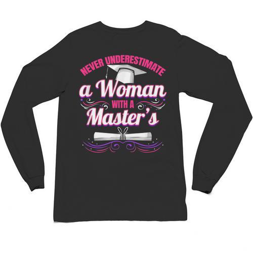 Master University Degree Master Graduation Party Girl Unisex Long Sleeve T-Shirt - Best Gift Smart