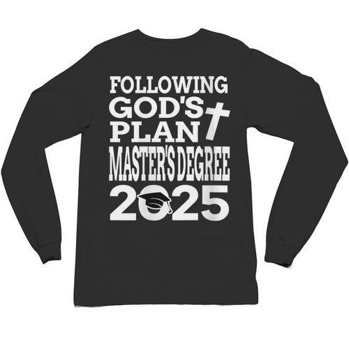 Masters Degree Graduation 2025 Christian MSW MPH MBA Unisex Long Sleeve T-Shirt - Best Gift Smart