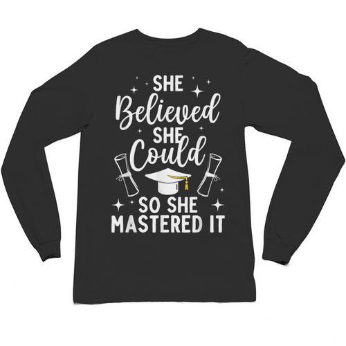 Masters Degree Graduation Art For Women Girl Masters Degree Unisex Long Sleeve T-Shirt - Best Gift Smart