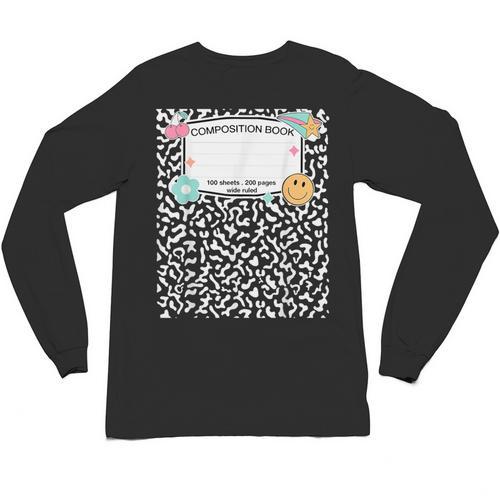 Matching Group Halloween Teacher Composition Book Notebook Unisex Long Sleeve T-Shirt - Bookorys CA