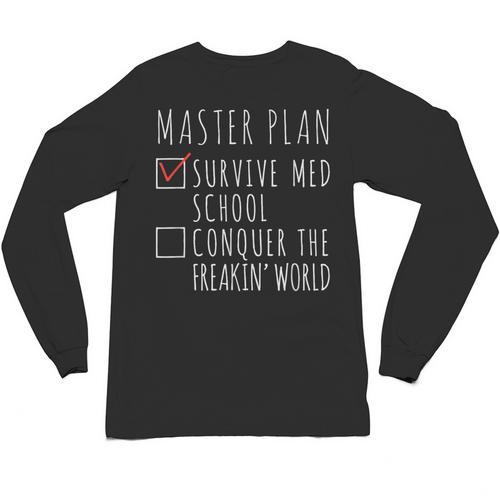 Med School Student Future Doctor Graduation Unisex Long Sleeve T-Shirt - Best Gift Smart