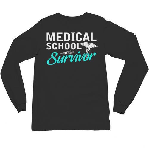 Medical School Survivor Med Student Graduation Unisex Long Sleeve T-Shirt - Best Gift Smart