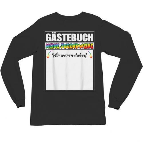 Meine Jugendweihe Guest Book Colourful Wir Waren Dabei MäDchen German Unisex Long Sleeve T-Shirt - Bookorys CA