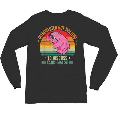 Microbiology Science Nerd STEM Introvert Tardigrades Lover Unisex Long Sleeve T-Shirt - Raresse
