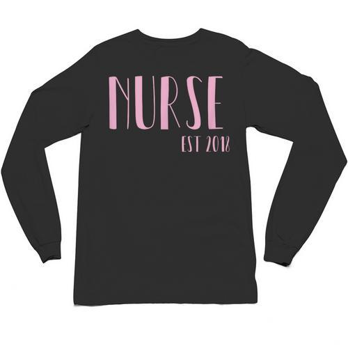 Nurse Est 2018 New Nurse Graduation Shirt Unisex Long Sleeve T-Shirt - Best Gift Smart