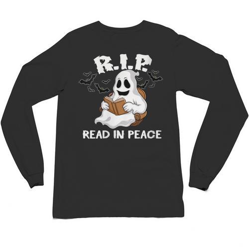 October Reading And Library Awareness Books And Boos Unisex Long Sleeve T-Shirt - Bookorys AU