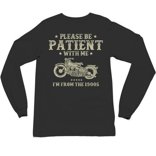 Old Biker I'm From The 1900s Motorcycle Classic Men Unisex Long Sleeve T-Shirt - Figerry