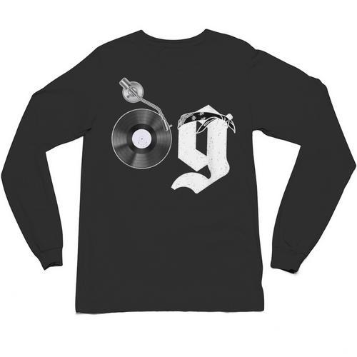 Old School Dad OG Hip Hop Head Vinyl Retro 80s90s Nostalgia Unisex Long Sleeve T-Shirt - Figerry