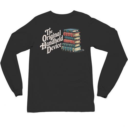 The Original Handheld Device Book Fair Book Lover Unisex Long Sleeve T-Shirt - Bookorys