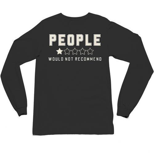People One Star Rating Would Not Recommend Introverts Unisex Long Sleeve T-Shirt - Raresse