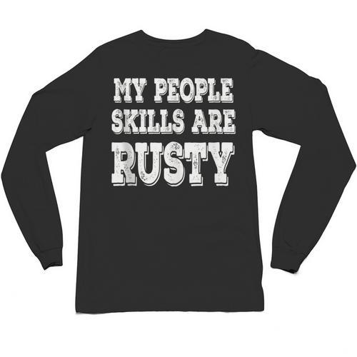 My People Skills Are Rusty Introvert SPN Moments Unisex Long Sleeve T-Shirt - Raresse
