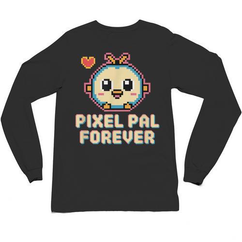 Pixel Art Pet Y2K Retro Vintage Digital Nostalgia Y2K Tech Unisex Long Sleeve T-Shirt - Figerry