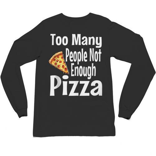 Pizza Lover Saying Introvert Anti Social Humor Foodie Unisex Long Sleeve T-Shirt - Raresse