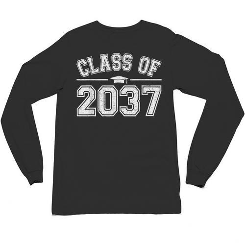 Preschool Class Of 2037 Grow With Me Graduation 2037 Vintage Unisex Long Sleeve T-Shirt - Best Gift Smart