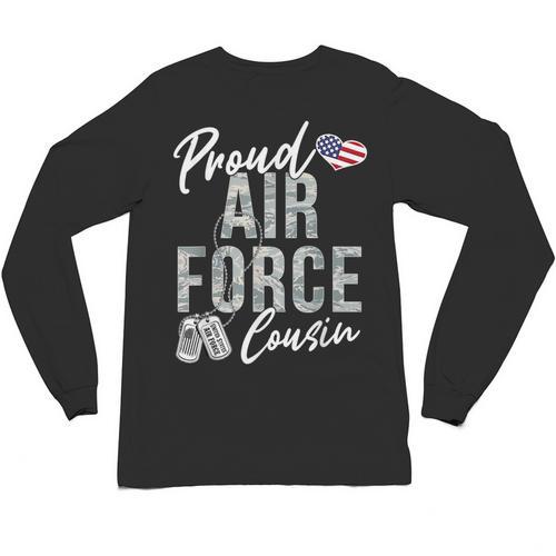 Proud Air Force Cousin US Air Force Graduation Cousin Tee Unisex Long Sleeve T-Shirt - Best Gift Smart
