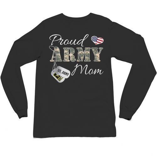 Proud Army Mom Army Graduation Military Mom T-Shirt Unisex Long Sleeve T-Shirt - Best Gift Smart