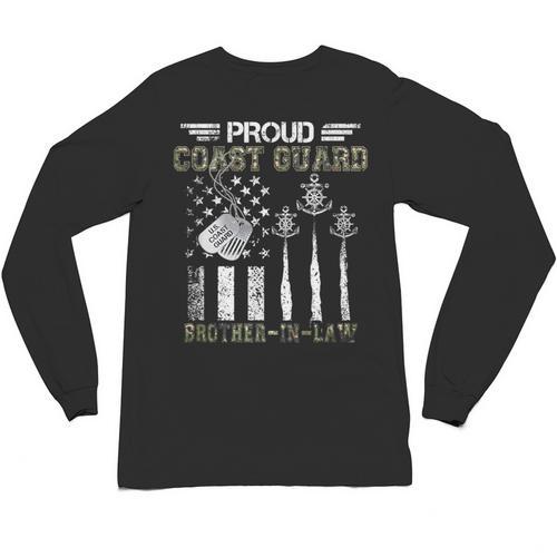 Proud Coast Guard Brother-In-Law US Coast Guard Graduation Unisex Long Sleeve T-Shirt - Best Gift Smart