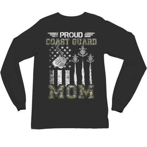 Proud Coast Guard Mom US Coast Guard Graduation Mom Unisex Long Sleeve T-Shirt - Best Gift Smart