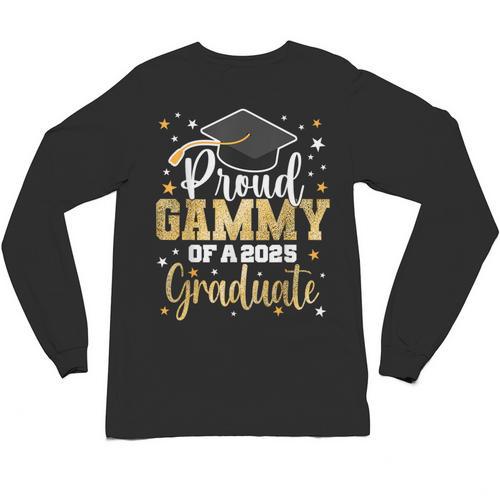 Proud Gammy Of A Class Of 2025 Graduate Senior Graduation Unisex Long Sleeve T-Shirt - Best Gift Smart